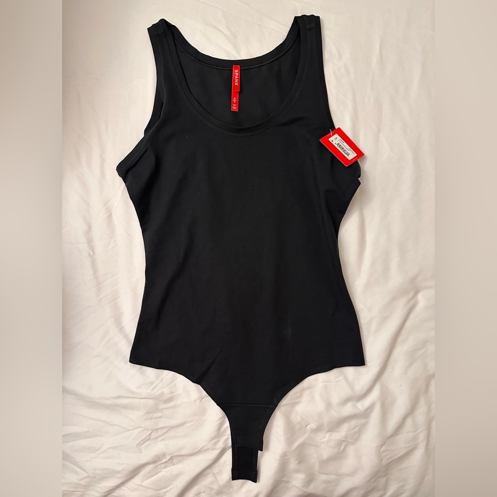 NWT.  Spanx Suit Yourself Scoop Neck Tank Black Bodysuit. Size small.